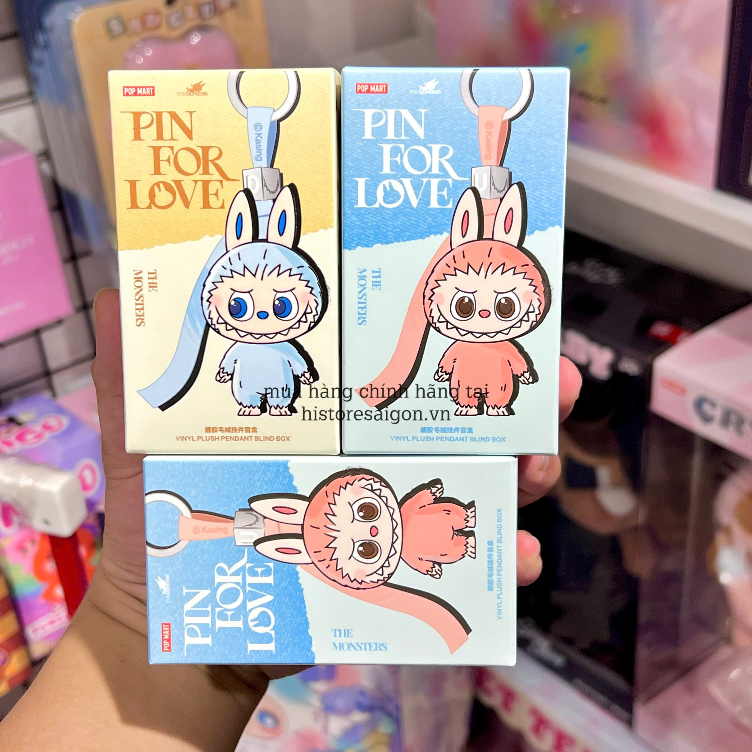 1787 - Labubu Pin For Love N-Z POPMART The Monster Labubu Mini Set 14 Box [HÀNG CHÍNH HÃNG]