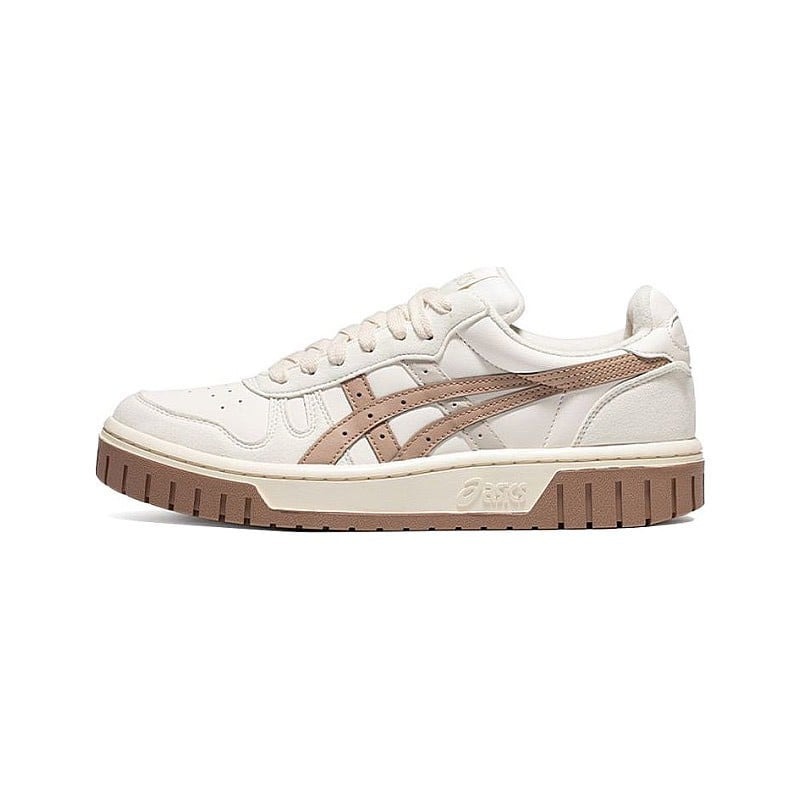 462 -  Giày Asics Court MZ Retro Casual White Brown - Code 1203A127-105 [HÀNG CHÍNH HÃNG]