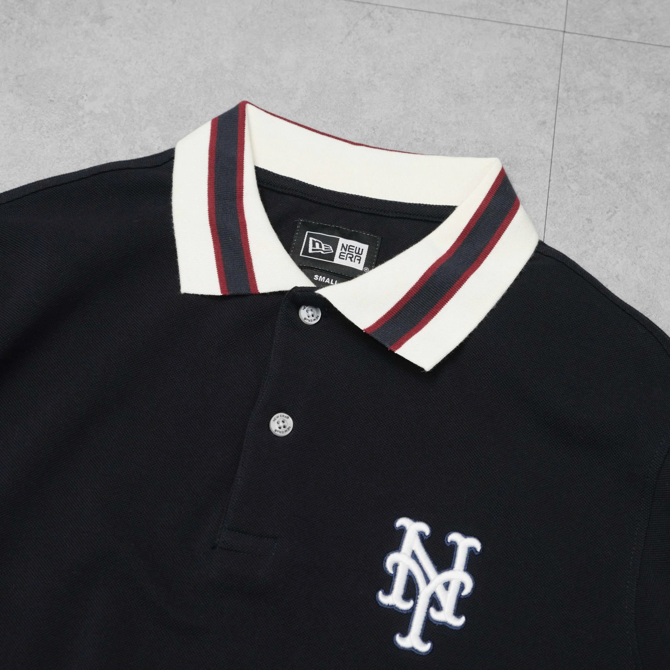 2150 - Áo Polo New Era NY 59FIFTY MLB Doughnut Xanh Navy Tay Viền [HÀNG CHÍNH HÃNG]