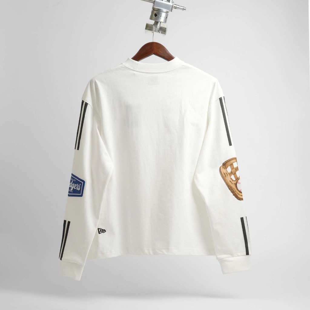 2245 - Áo Sweater New Era Los Angeles Baseball MLB Trắng Kem [HÀNG CHÍNH HÃNG]