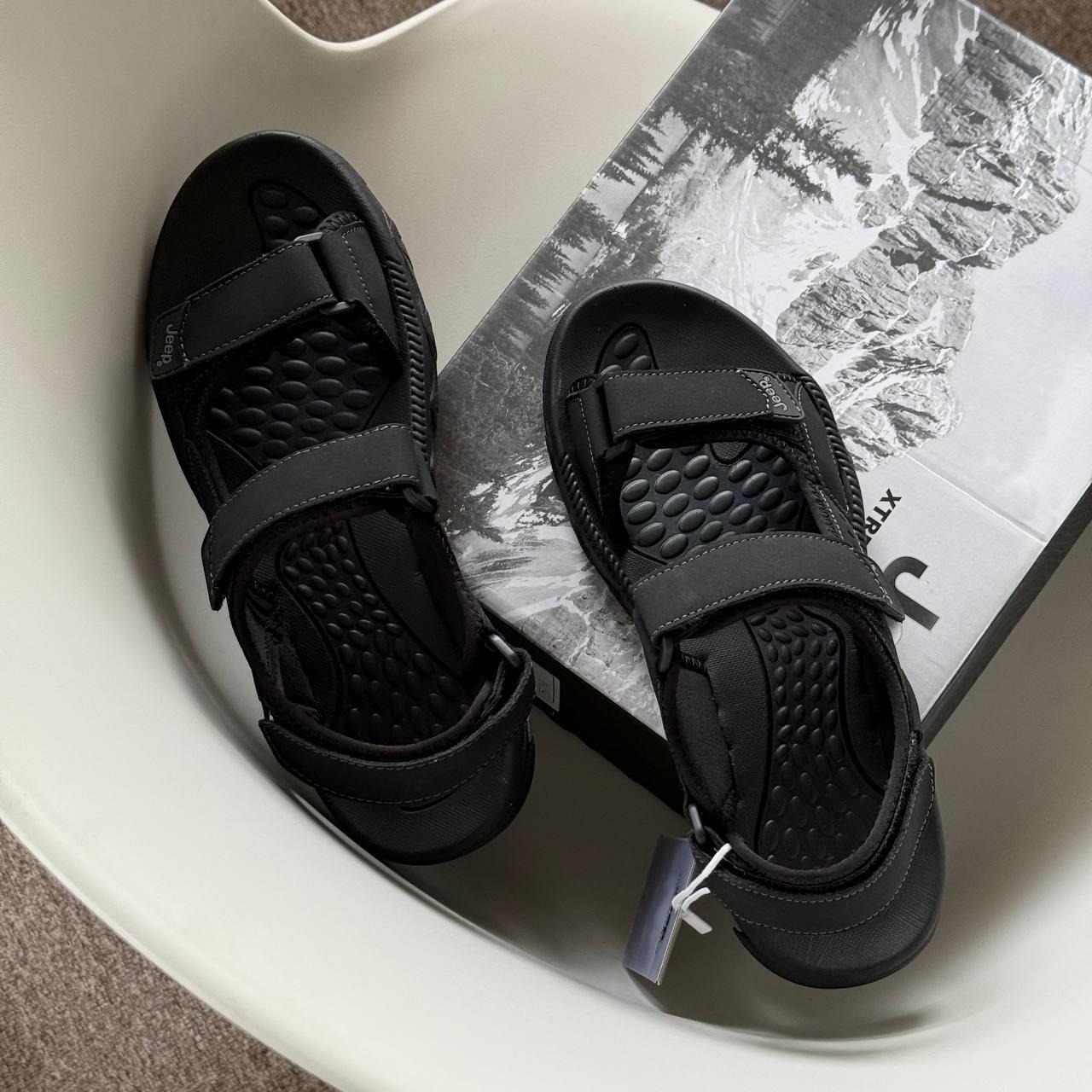 2103 - Giày Sandals Jeep Beach ''Black'' J021591530 [HÀNG CHÍNH HÃNG]
