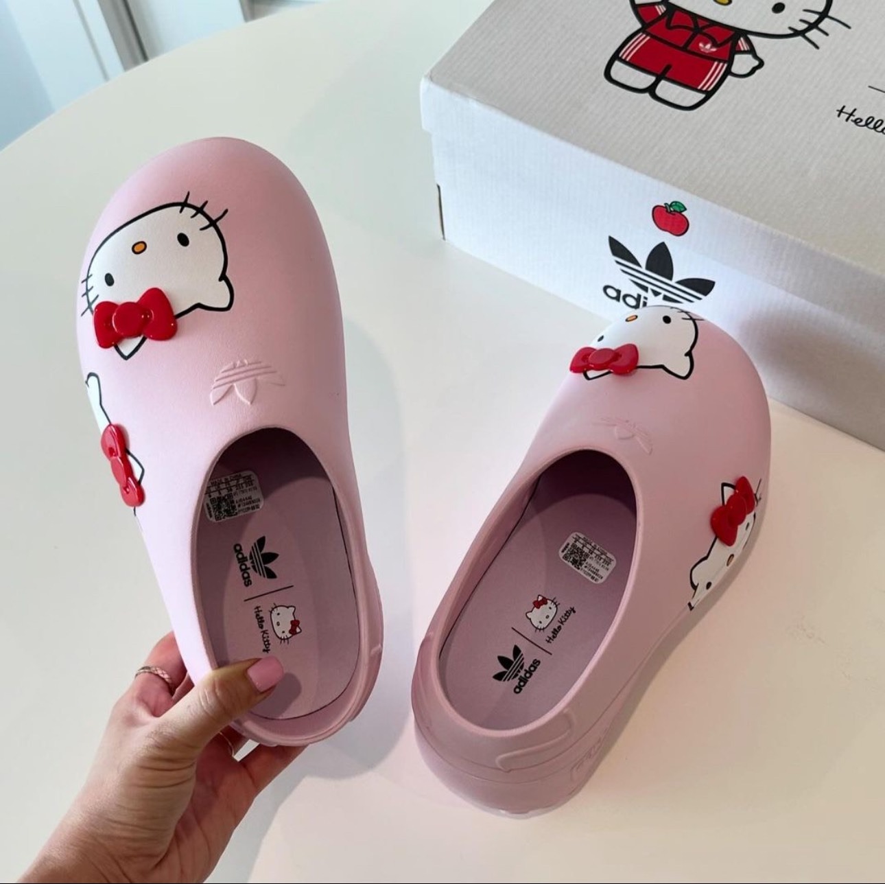 1851 - Dép Adidas Adiform Stan Smith Mules Clear Pink x Hello Kitty IG4446 [HÀNG CHÍNH HÃNG]