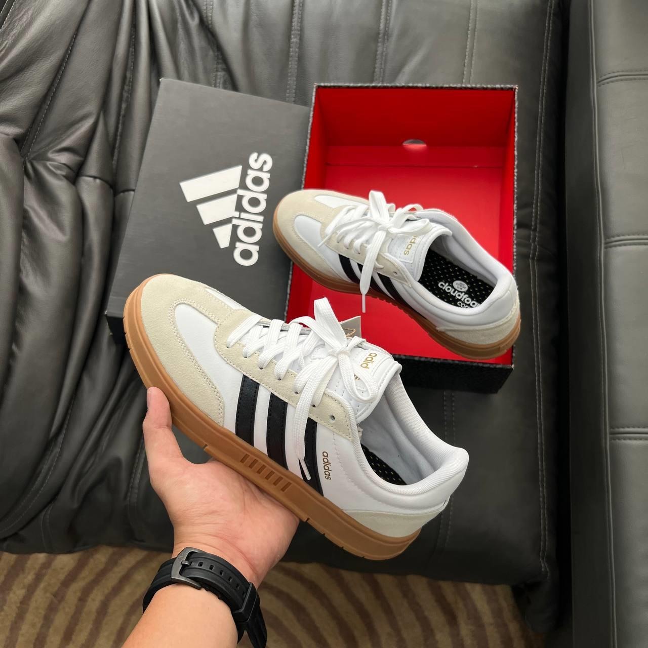 901 -  Giày Adidas Gradas White Black Gum - Code FW3378 / IE9044 [HÀNG CHÍNH HÃNG]