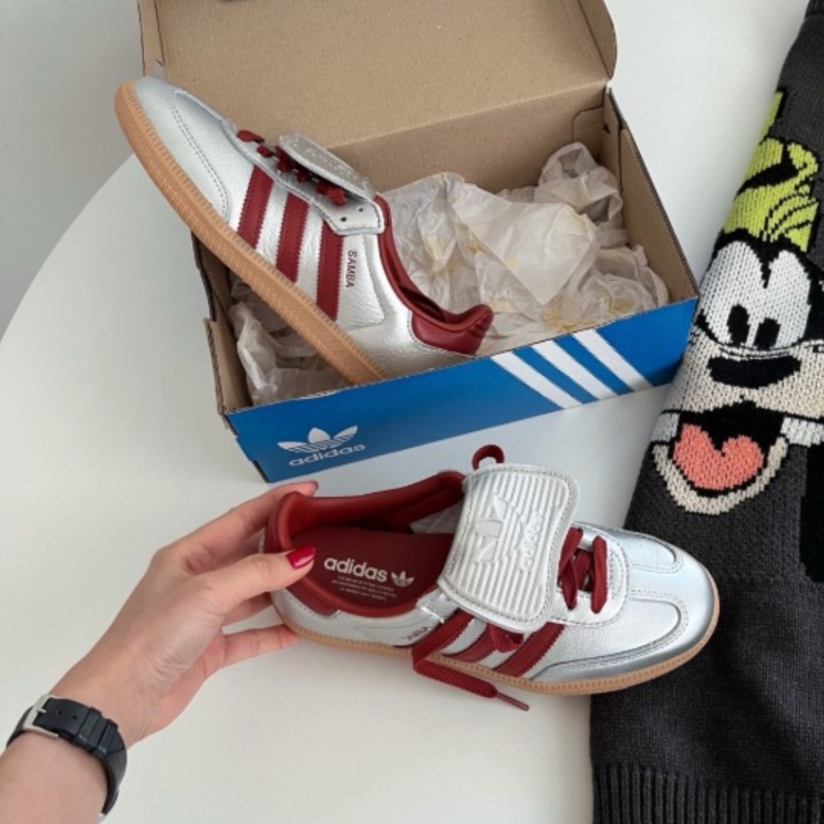 1563 - Giày Adidas Originals Samba LT Silver Metallic Ruby - JH5707 [CHÍNH HÃNG]
