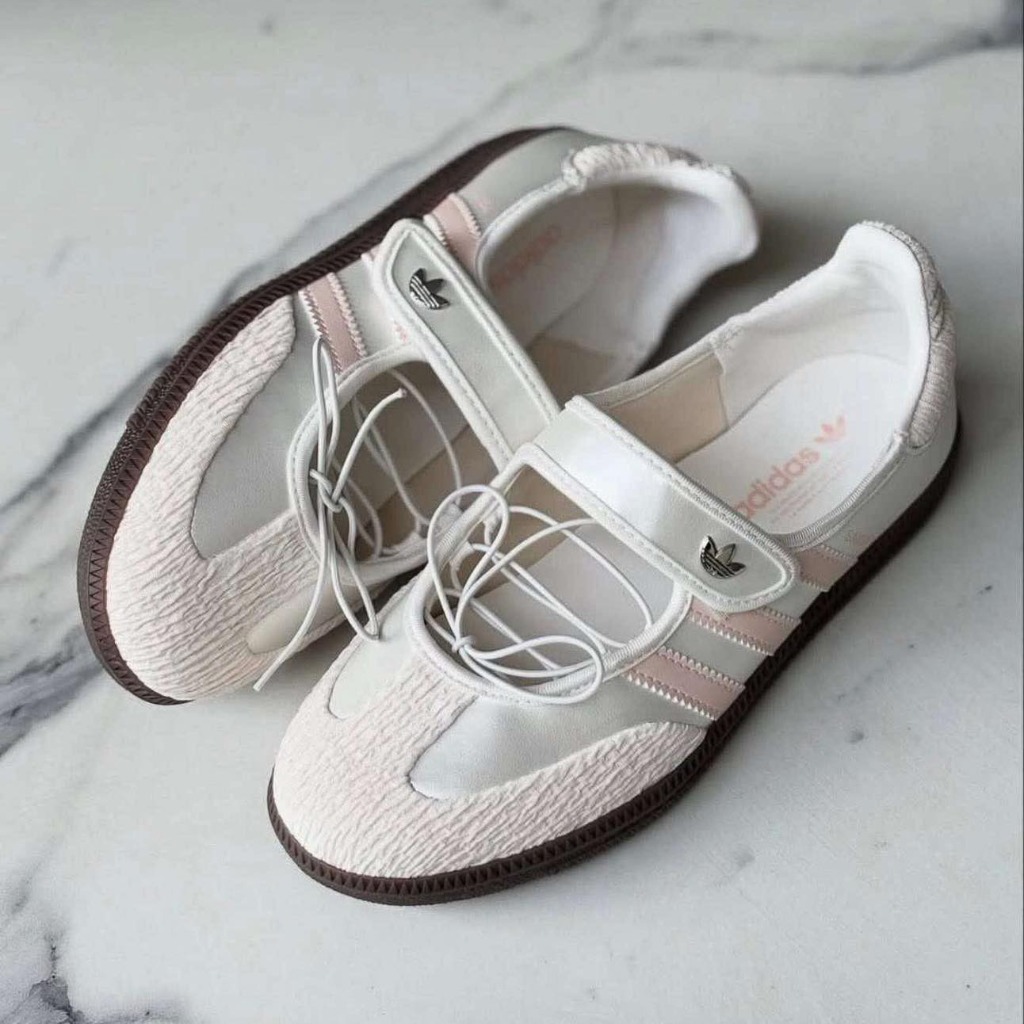 1911 - Giày Adidas Samba Jane Cloud White Pink JR4482 [HÀNG CHÍNH HÃNG]