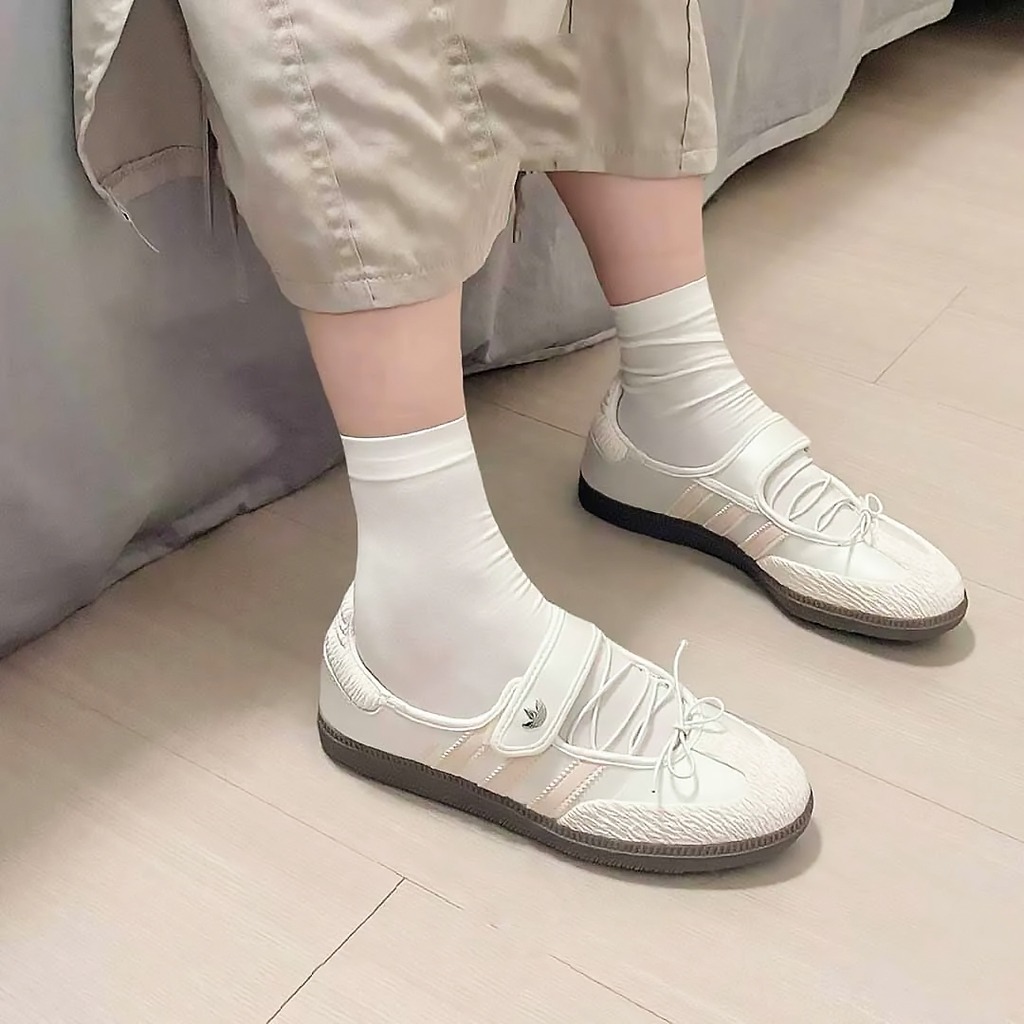 1911 - Giày Adidas Samba Jane Cloud White Pink JR4482 [HÀNG CHÍNH HÃNG]