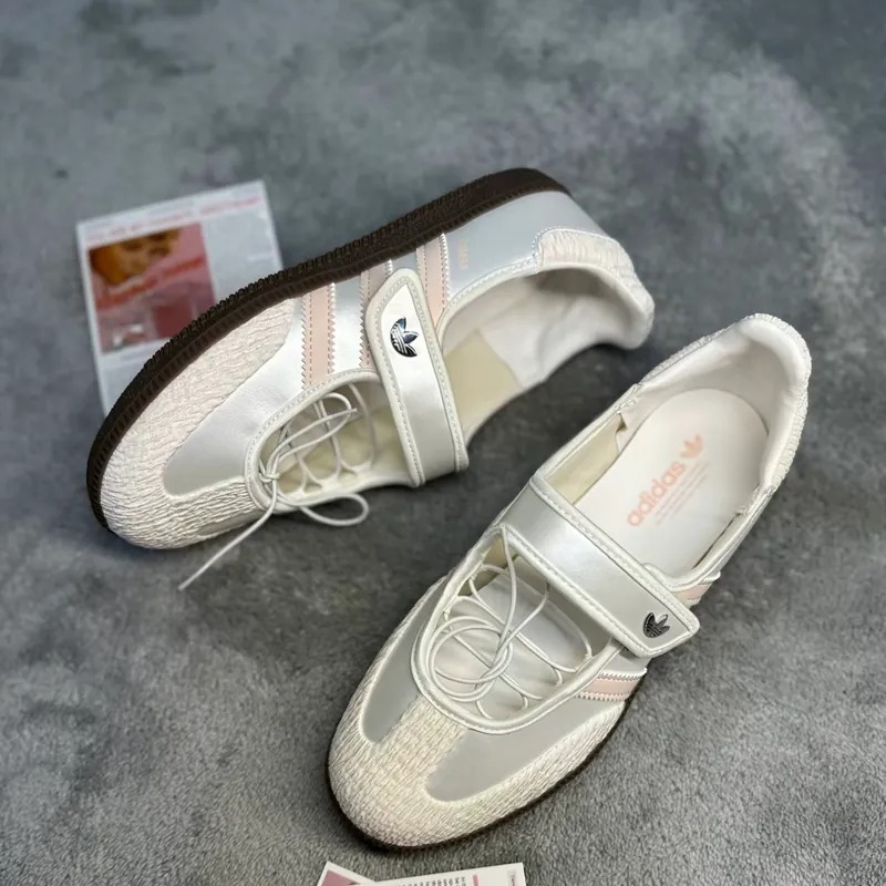 1911 - Giày Adidas Samba Jane Cloud White Pink JR4482 [HÀNG CHÍNH HÃNG]