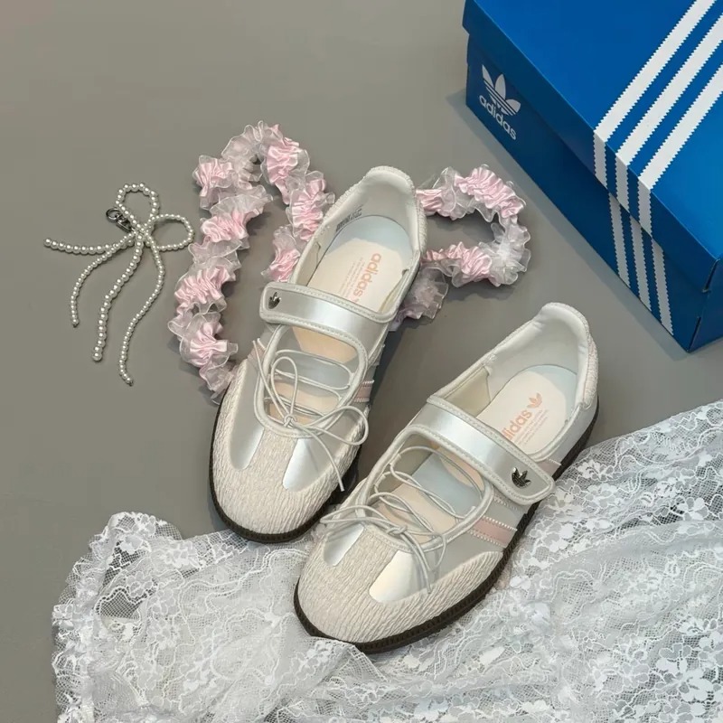 1911 - Giày Adidas Samba Jane Cloud White Pink JR4482 [HÀNG CHÍNH HÃNG]