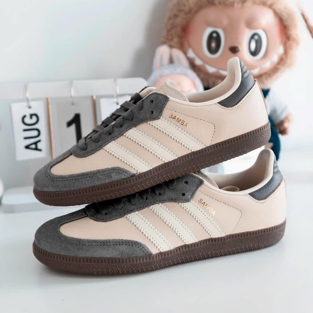 2695 - Giày Adidas Samba OG Crystal Sand Charcoal JI4210 [HÀNG CHÍNH HÃNG]