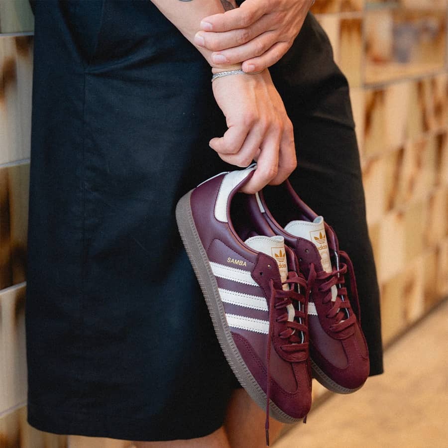 1920 - Giày Adidas Samba OG Maroon Off White Gum JR8844 [HÀNG CHÍNH HÃNG]