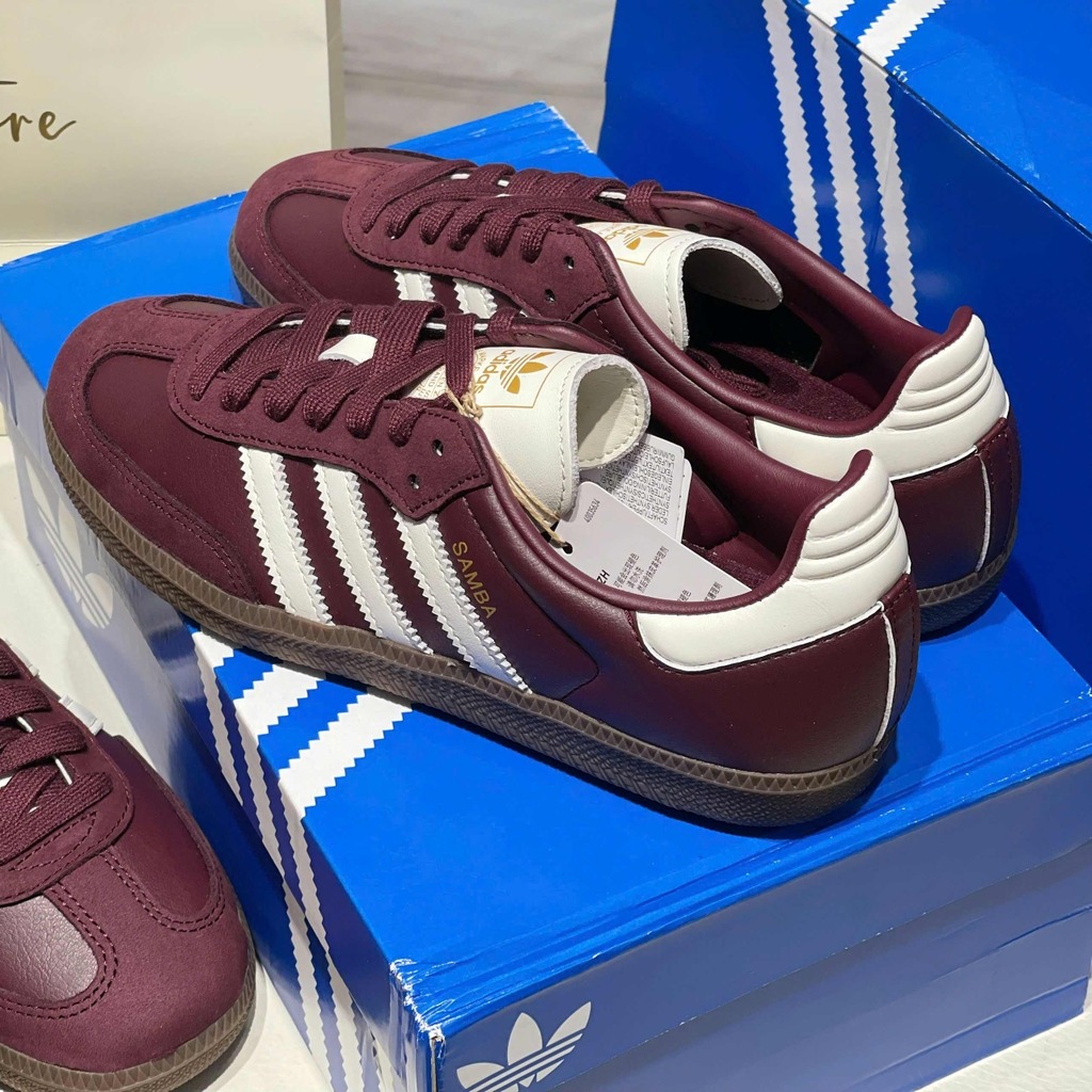 1920 - Giày Adidas Samba OG Maroon Off White Gum JR8844 [HÀNG CHÍNH HÃNG]