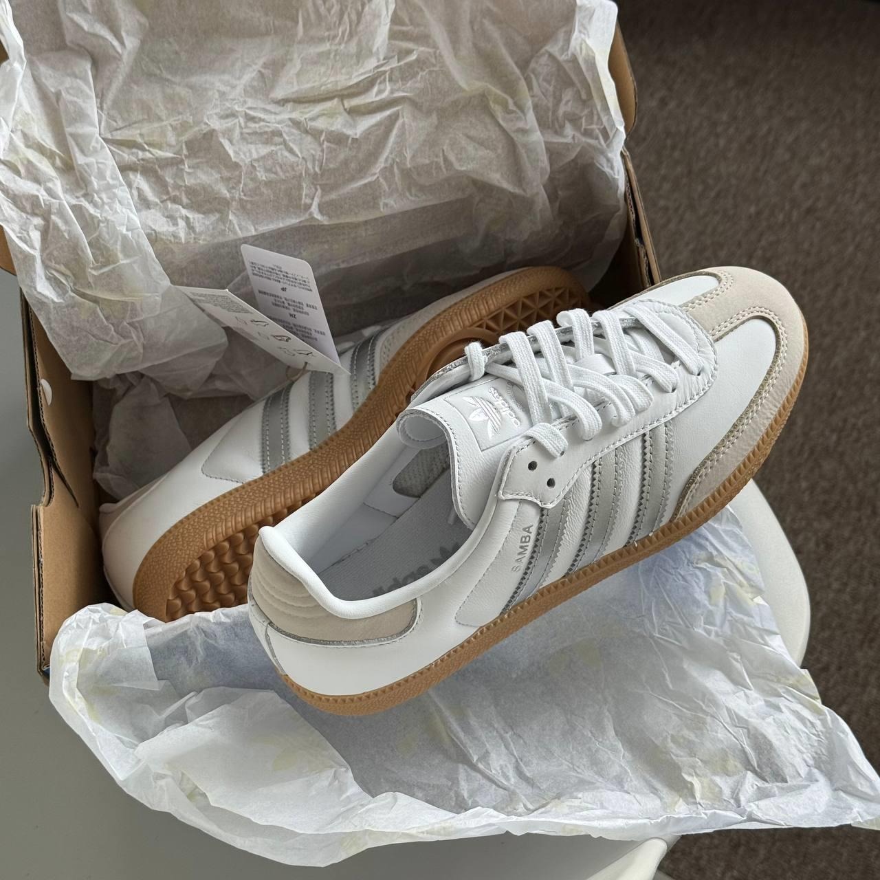 1757 - Giày Adidas Samba OG Silver Metallic JI2725 [HÀNG CHÍNH HÃNG]