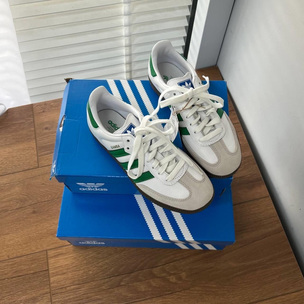 2664 - Giày Adidas Samba OG 'Footwear White Green' IG1024 [HÀNG CHÍNH HÃNG]
