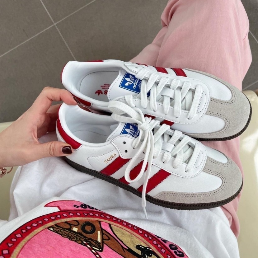 1990 - Giày Adidas Samba OG White Scarlet IG1025 [HÀNG CHÍNH HÃNG]