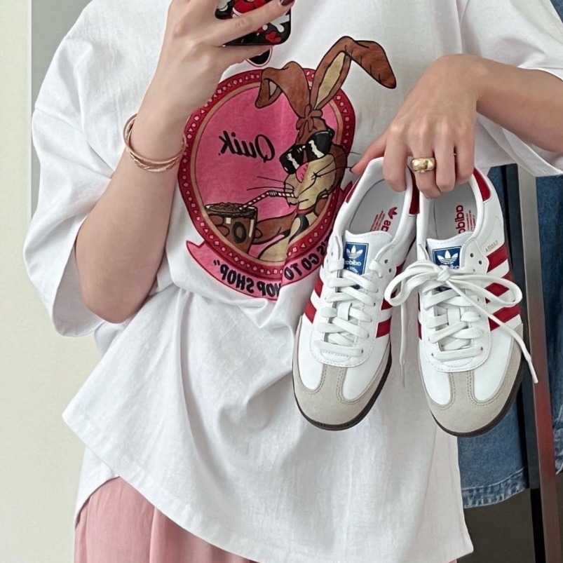 1990 - Giày Adidas Samba OG White Scarlet IG1025 [HÀNG CHÍNH HÃNG]