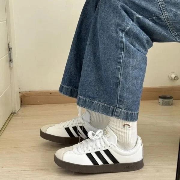 772 -  Giày Adidas VL Court Base White/ Gum Code - ID3711 [HÀNG CHÍNH HÃNG]