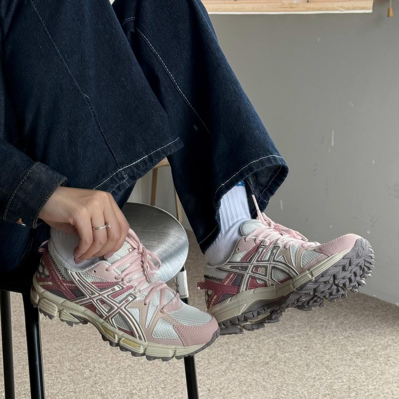 1902 - Giày Asics Gel Kahana 8 White Pink 1012A978-103 [HÀNG CHÍNH HÃNG]