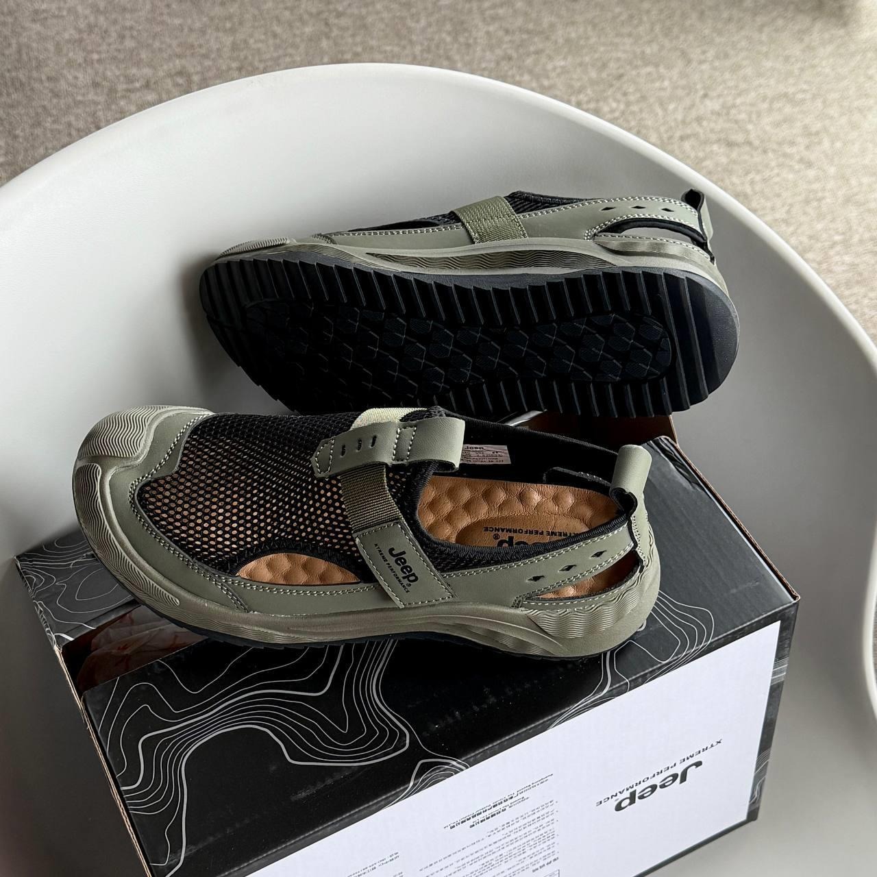 2045 - Giày Jeep Closed Toe Slippers ''Olive'' P420915006 [HÀNG CHÍNH HÃNG]