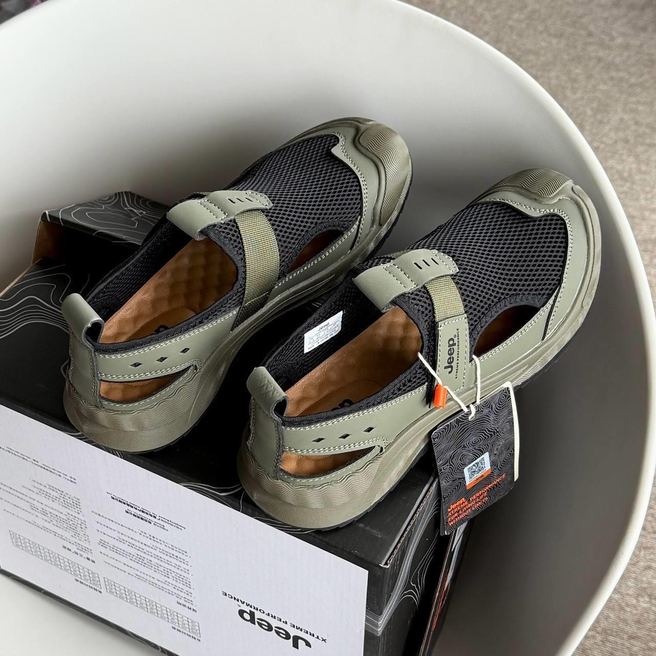 2045 - Giày Jeep Closed Toe Slippers ''Olive'' P420915006 [HÀNG CHÍNH HÃNG]