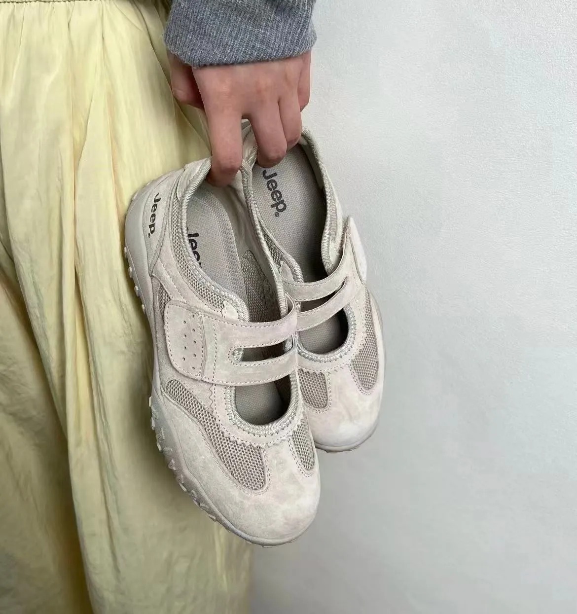 1955 - Giày Jeep Mary Jane Ballet Begie P654W13264 [HÀNG CHÍNH HÃNG]