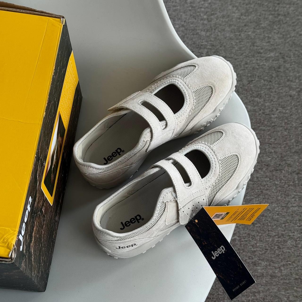 1955 - Giày Jeep Mary Jane Ballet Begie P654W13264 [HÀNG CHÍNH HÃNG]