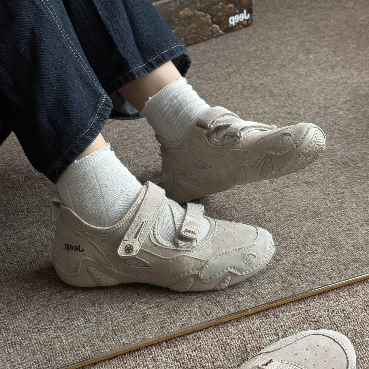 1803 - Giày Jeep Mary Jane Classic Grey PX241WAS932 [HÀNG CHÍNH HÃNG]