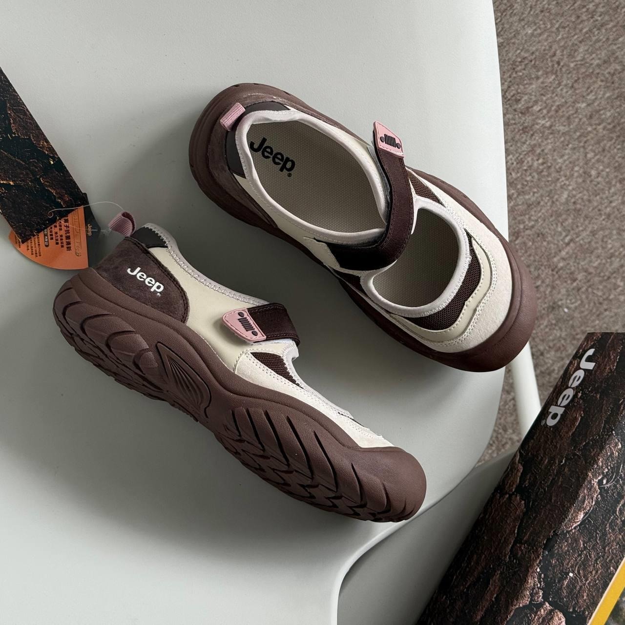 2099 - Giày Jeep Mary Jane Hybrid ''Brown'' P651W13147 [HÀNG CHÍNH HÃNG]