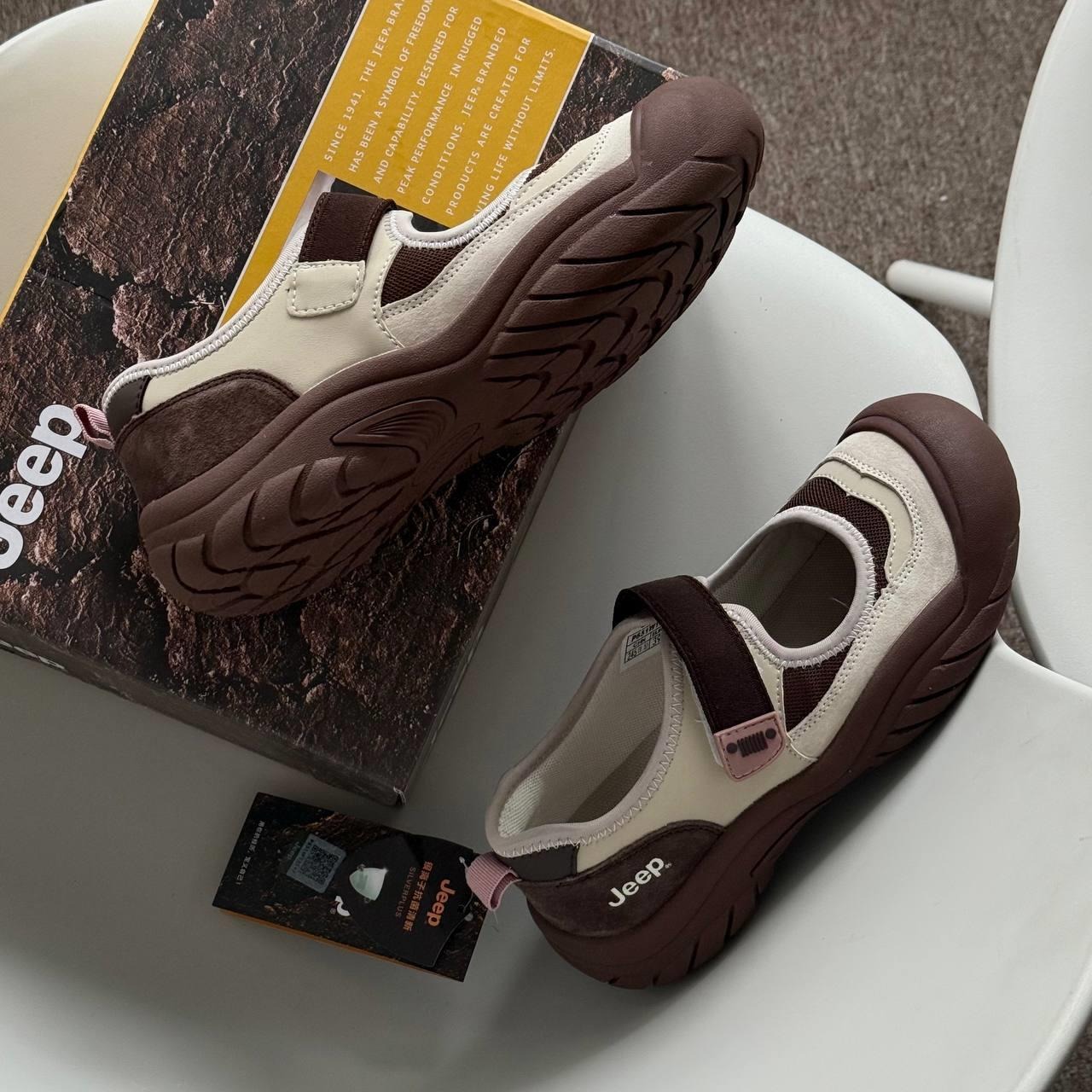 2099 - Giày Jeep Mary Jane Hybrid ''Brown'' P651W13147 [HÀNG CHÍNH HÃNG]