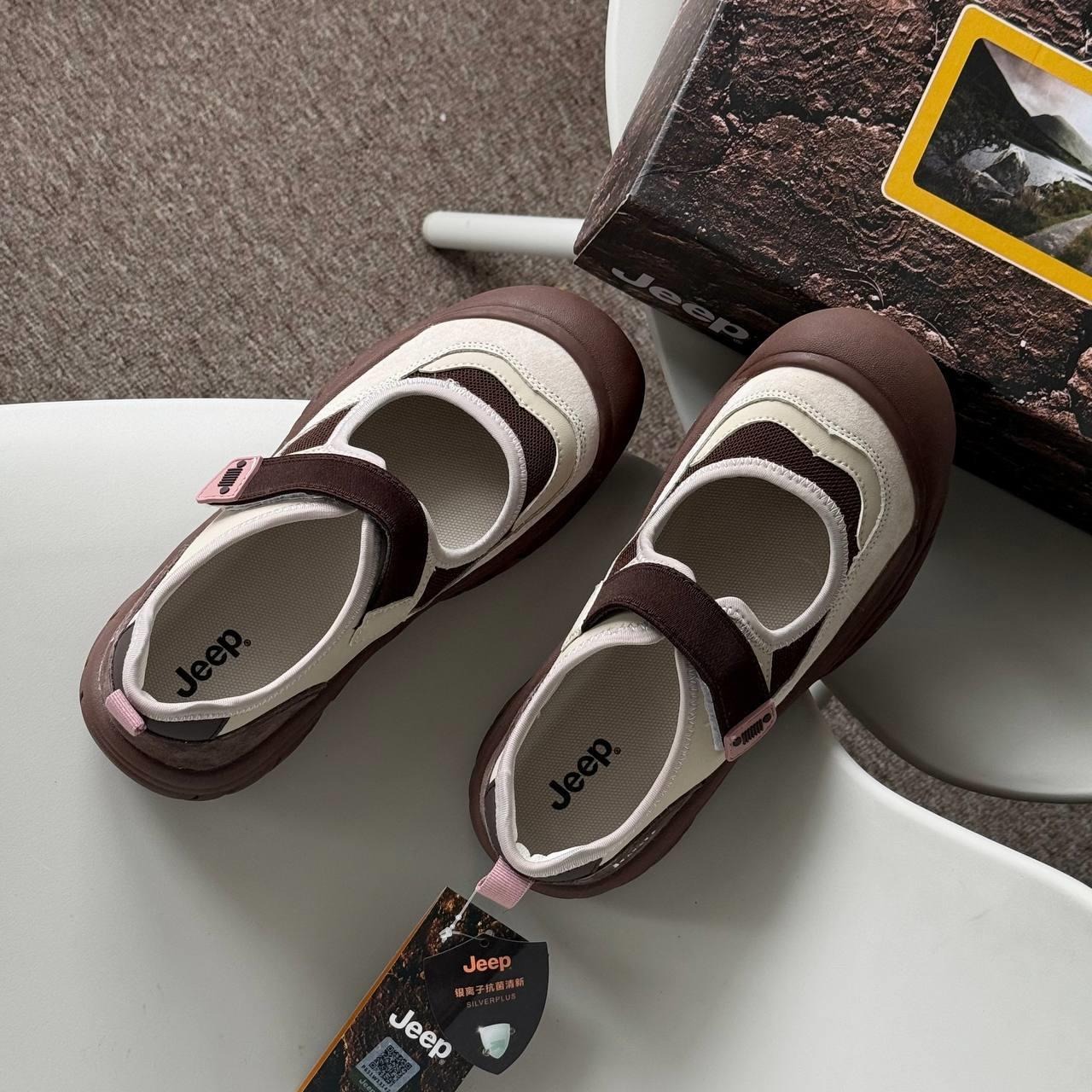 2099 - Giày Jeep Mary Jane Hybrid ''Brown'' P651W13147 [HÀNG CHÍNH HÃNG]