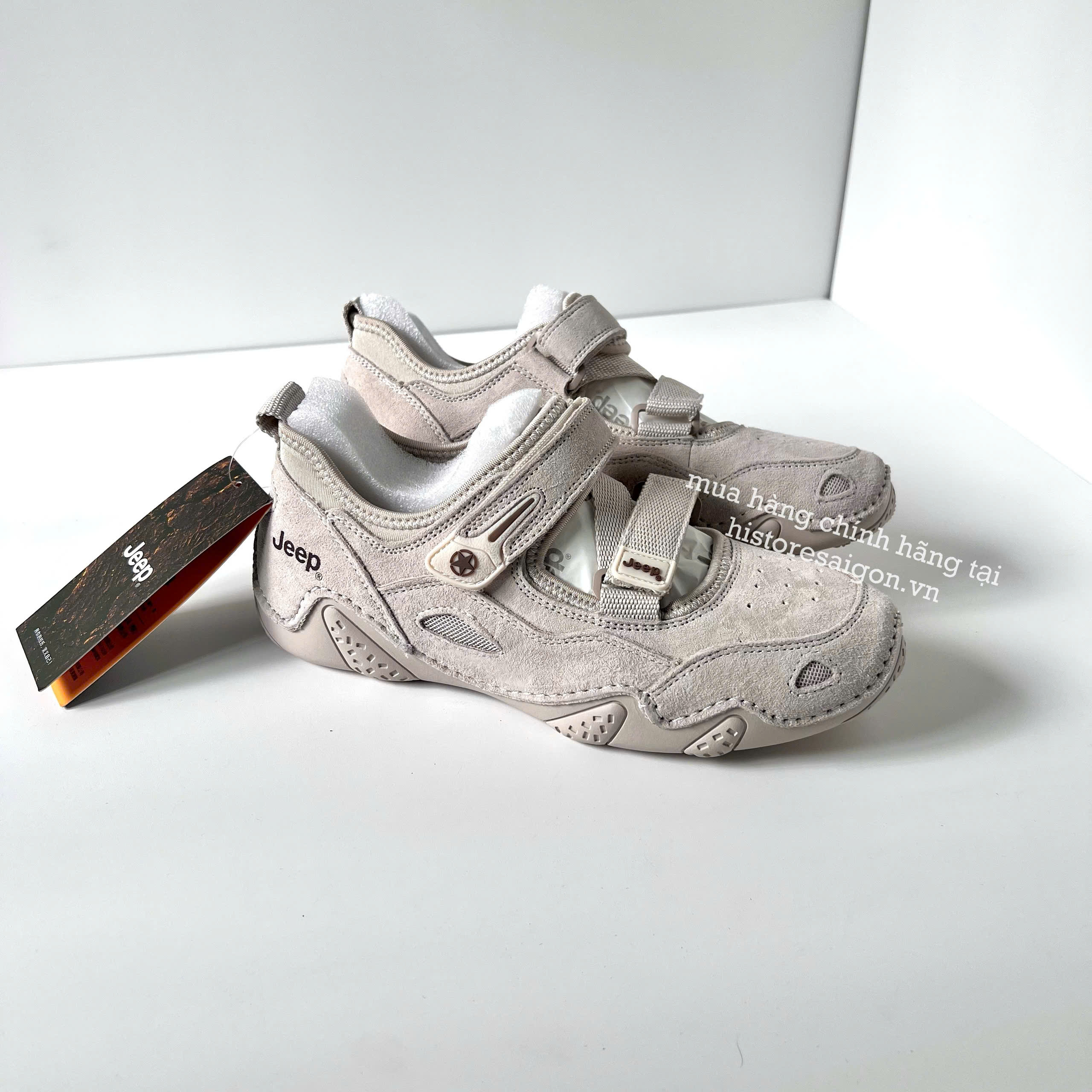 1939 - Giày Jeep Outdoor Shoes Women's Low Top Begie PX241WAS882 [HÀNG CHÍNH HÃNG]