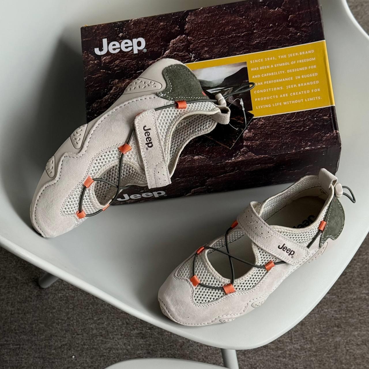 1936 - Giày Jeep Outdoor Shoes Grey Orange PX241WAS932 [HÀNG CHÍNH HÃNG]