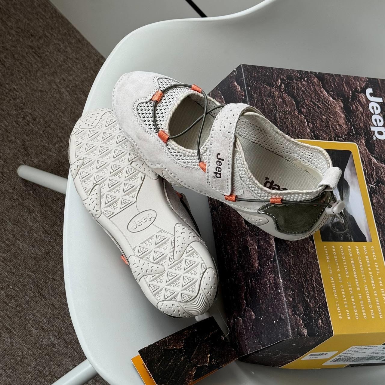 1936 - Giày Jeep Outdoor Shoes Grey Orange PX241WAS932 [HÀNG CHÍNH HÃNG]