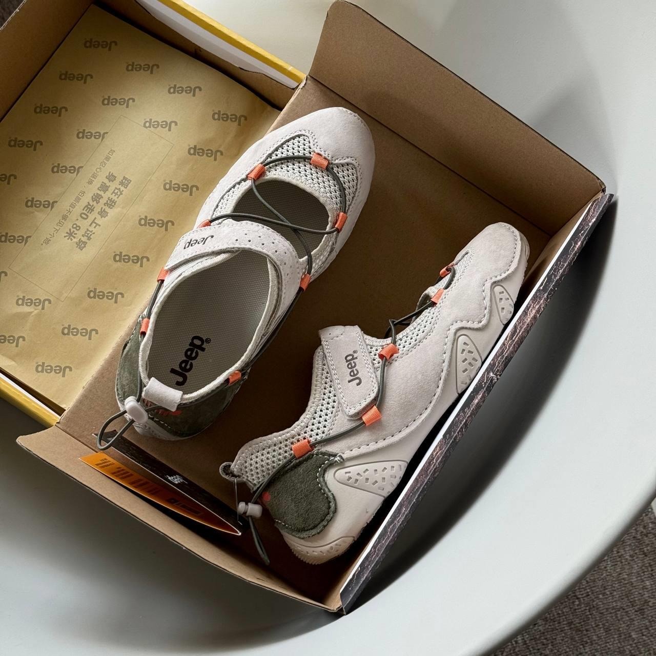 1936 - Giày Jeep Outdoor Shoes Grey Orange PX241WAS932 [HÀNG CHÍNH HÃNG]