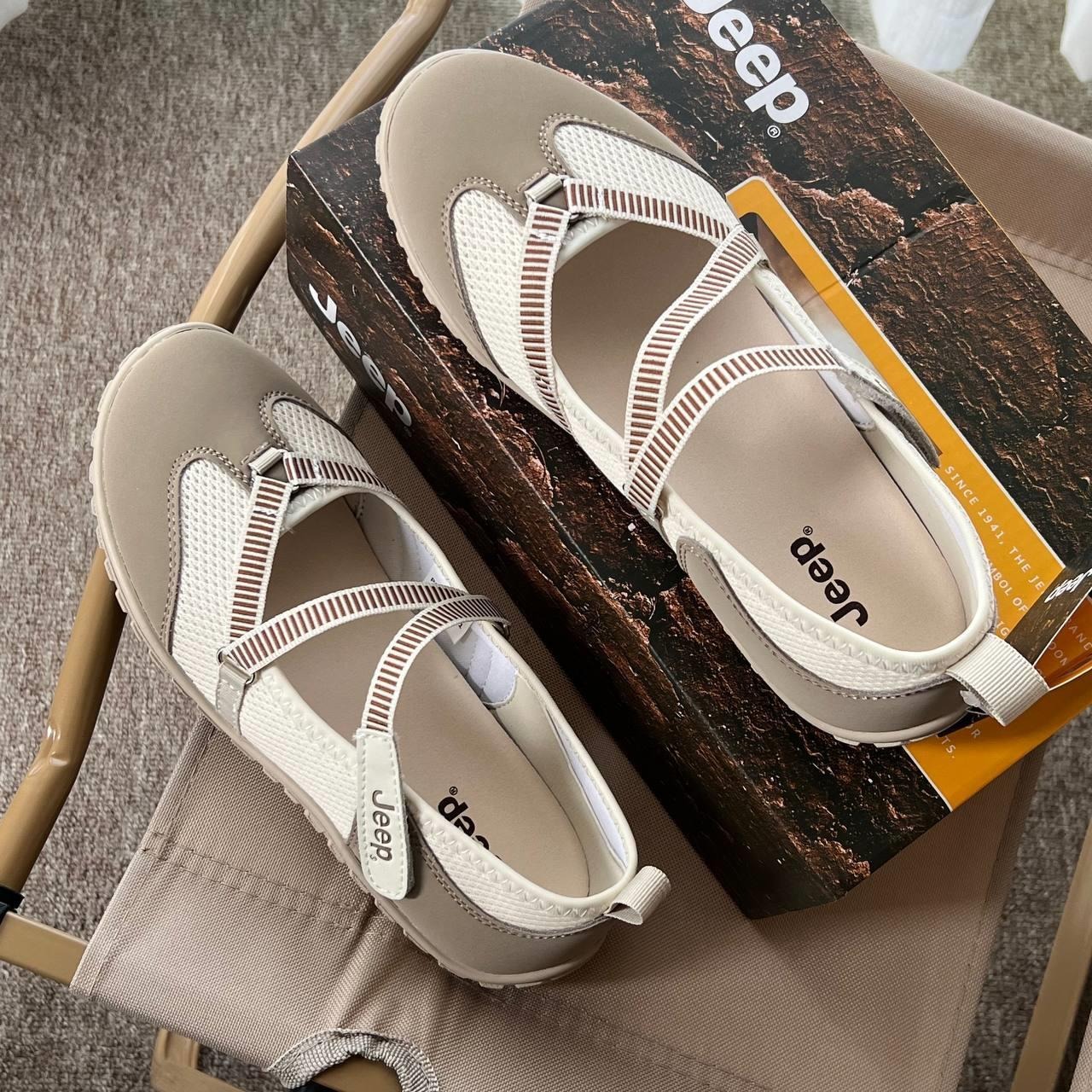 1717 - Giày Jeep Outdoor Shoes Women's Low Top Begie P651W13111 [HÀNG CHÍNH HÃNG]