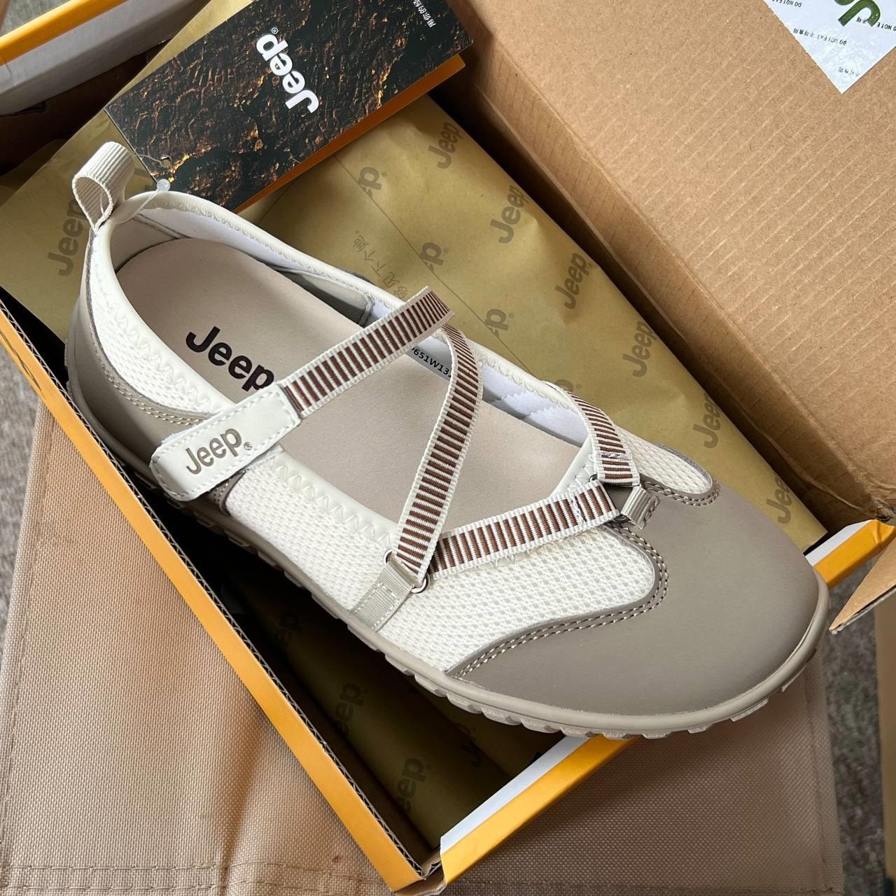 1717 - Giày Jeep Outdoor Shoes Women's Low Top Begie P651W13111 [HÀNG CHÍNH HÃNG]