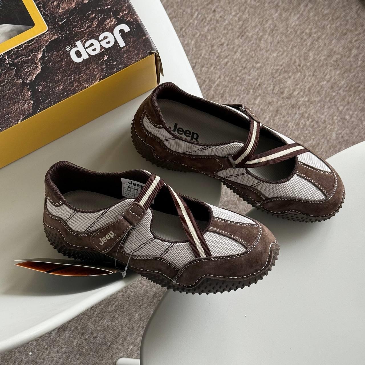 1935 - Giày Jeep The Spirit Mary Jane ''French Choco'' P651W13085 [HÀNG CHÍNH HÃNG]