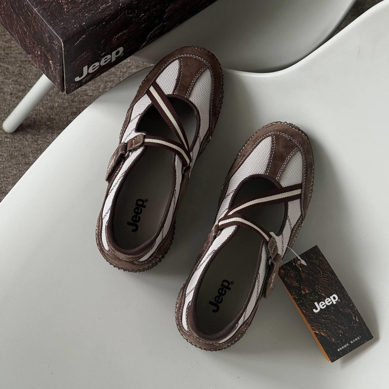 1935 - Giày Jeep The Spirit Mary Jane ''French Choco'' P651W13085 [HÀNG CHÍNH HÃNG]