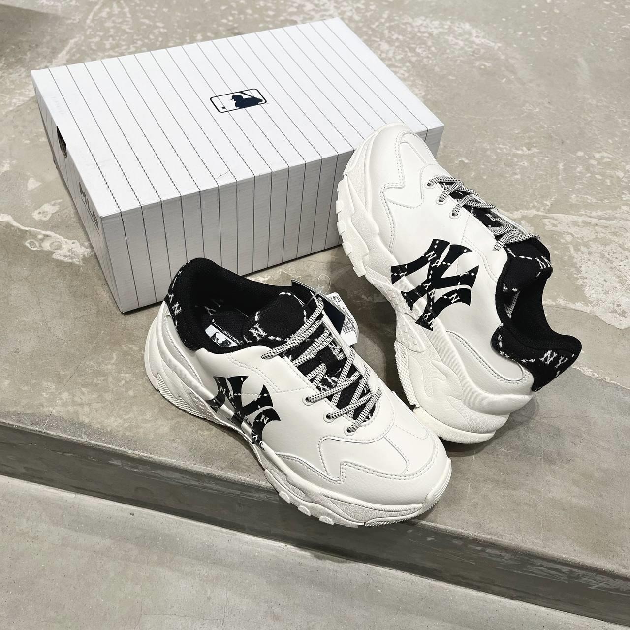 590 -  Giày MLB BigBall Chunky Diamond Monogram New York Yankees Black - Code 3ASHCDM2N 50BKS [HÀNG CHÍNH HÃNG]