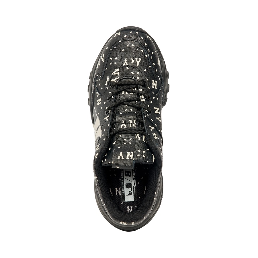 588 -  Giày MLB Bigball CHUNKY Saffiano Dia Monogram NEW YORK YANKEES - 3ASHMS13N-50BKS [HÀNG CHÍNH HÃNG]
