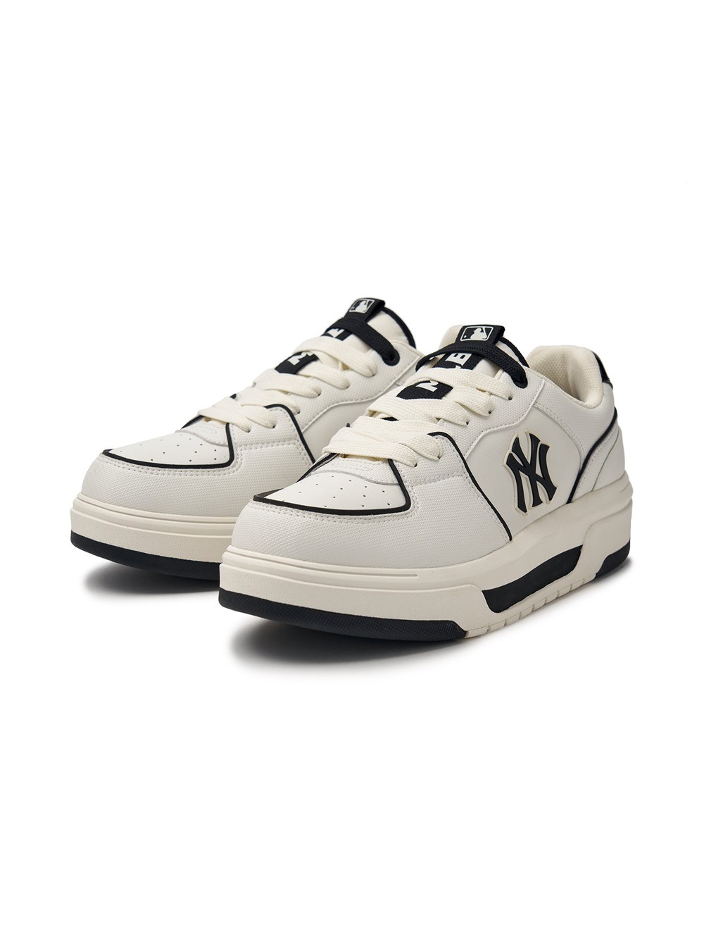 1203 - Giày MLB Korea Chunky Liner Basic SL New York Yankees White - Code 3ASXCBS4N-50WHS [HÀNG CHÍNH HÃNG]