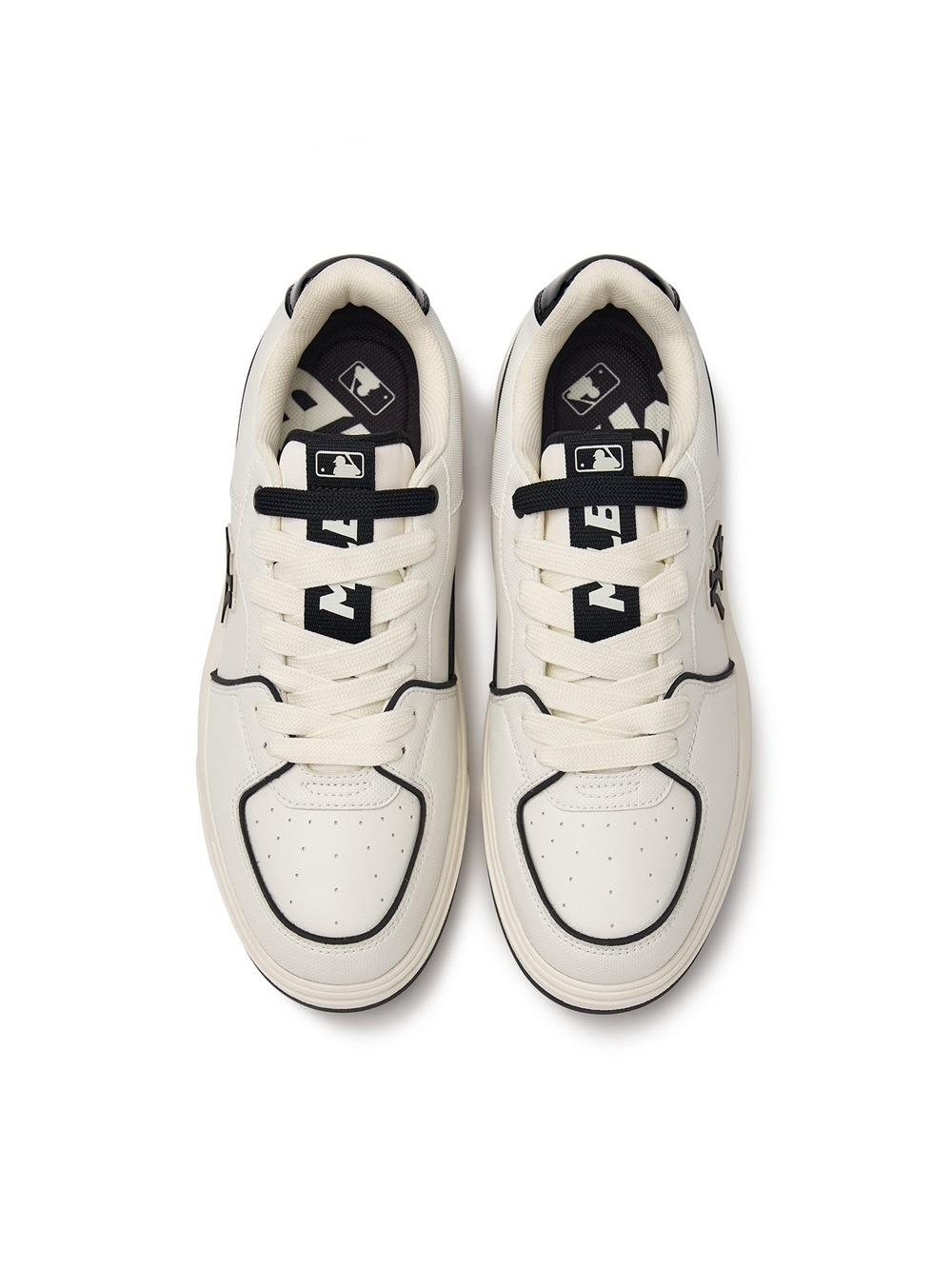 1203 - Giày MLB Korea Chunky Liner Basic SL New York Yankees White - Code 3ASXCBS4N-50WHS [HÀNG CHÍNH HÃNG]