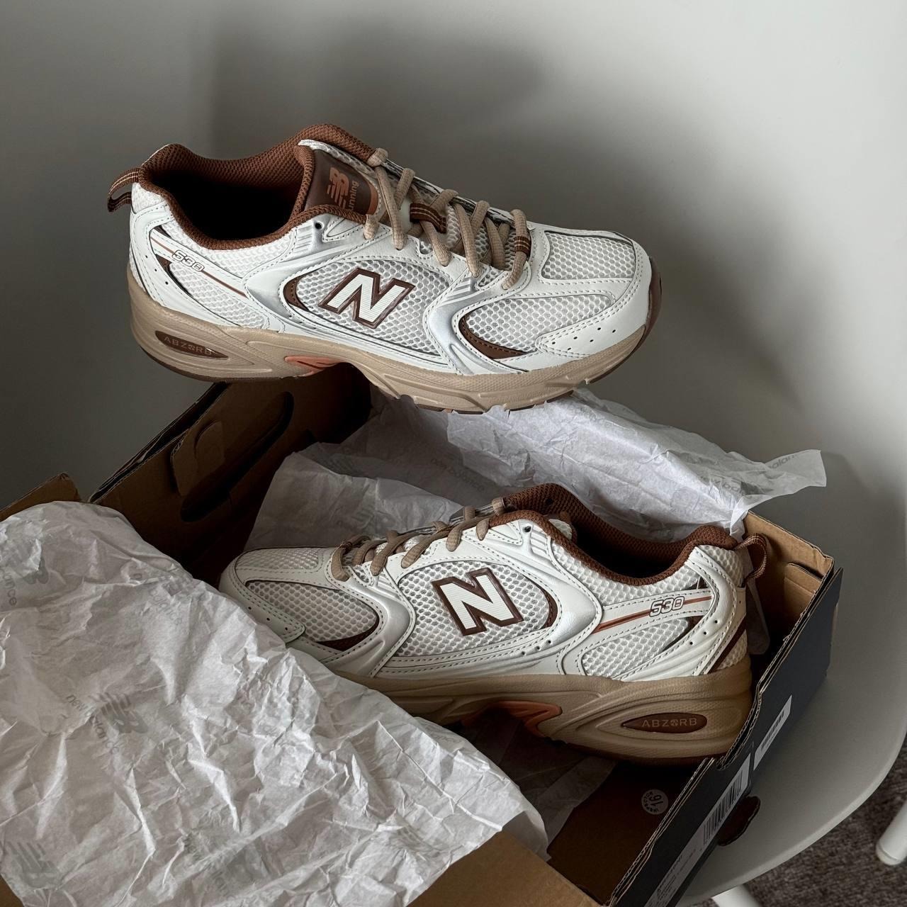 1593 - Giày New Balance 530 x Niko And White Brown MR530NI [HÀNG CHÍNH HÃNG]