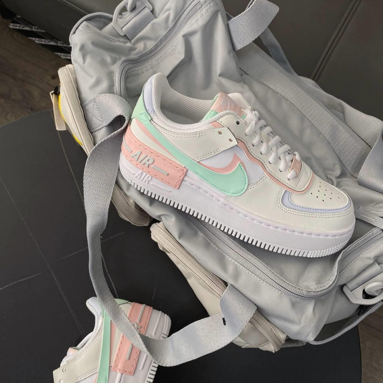 Sepatu Off White Odsy 1000 Mint Nike Air Force Shadow Pastel Green