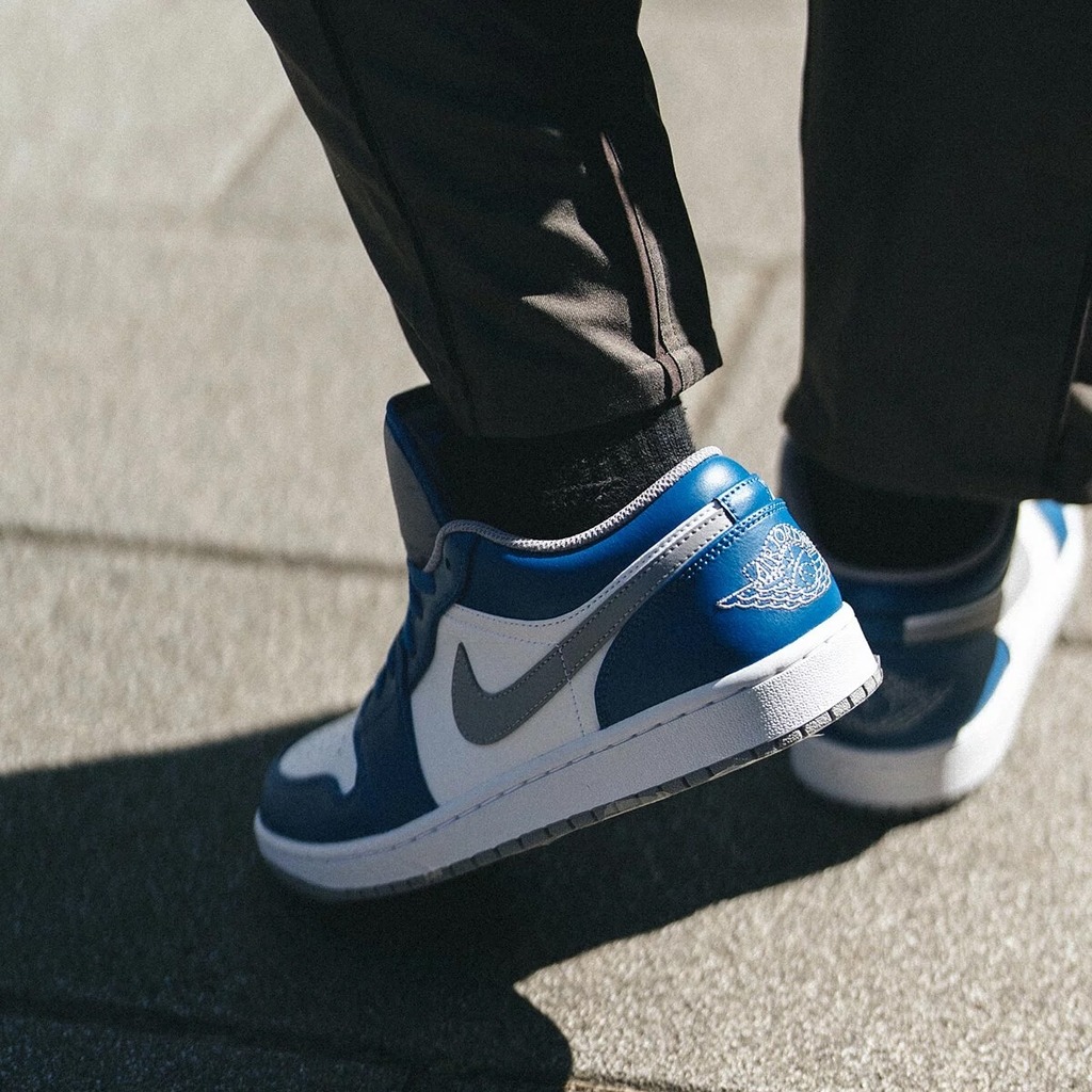 823 -  Giày Nike Air Jordan 1 Low True Blue Cement 553560 412 / 553558 412 [HÀNG CHÍNH HÃNG]