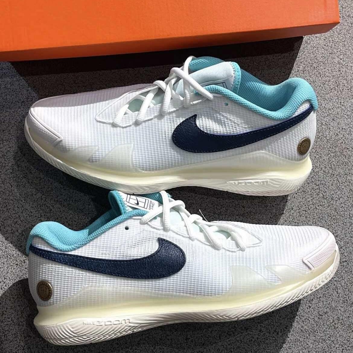 1825 - Giày Nike Court Air Zoom Vapor Pro HC ‘White Coconut Milk’ HM3705-141 Tennis/Pickleball  [HÀNG CHÍNH HÃNG]