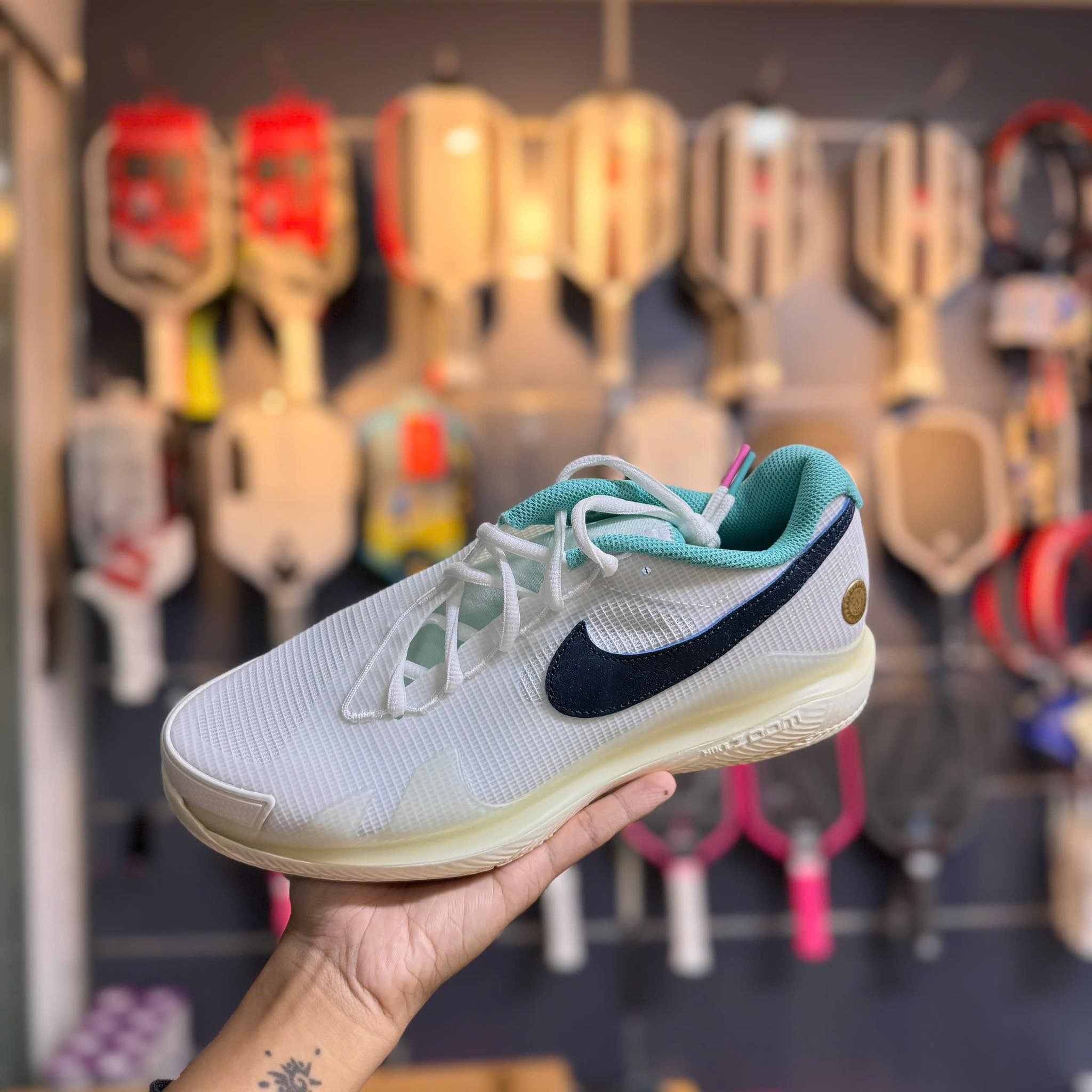 1825 - Giày Nike Court Air Zoom Vapor Pro HC ‘White Coconut Milk’ HM3705-141 Tennis/Pickleball  [HÀNG CHÍNH HÃNG]