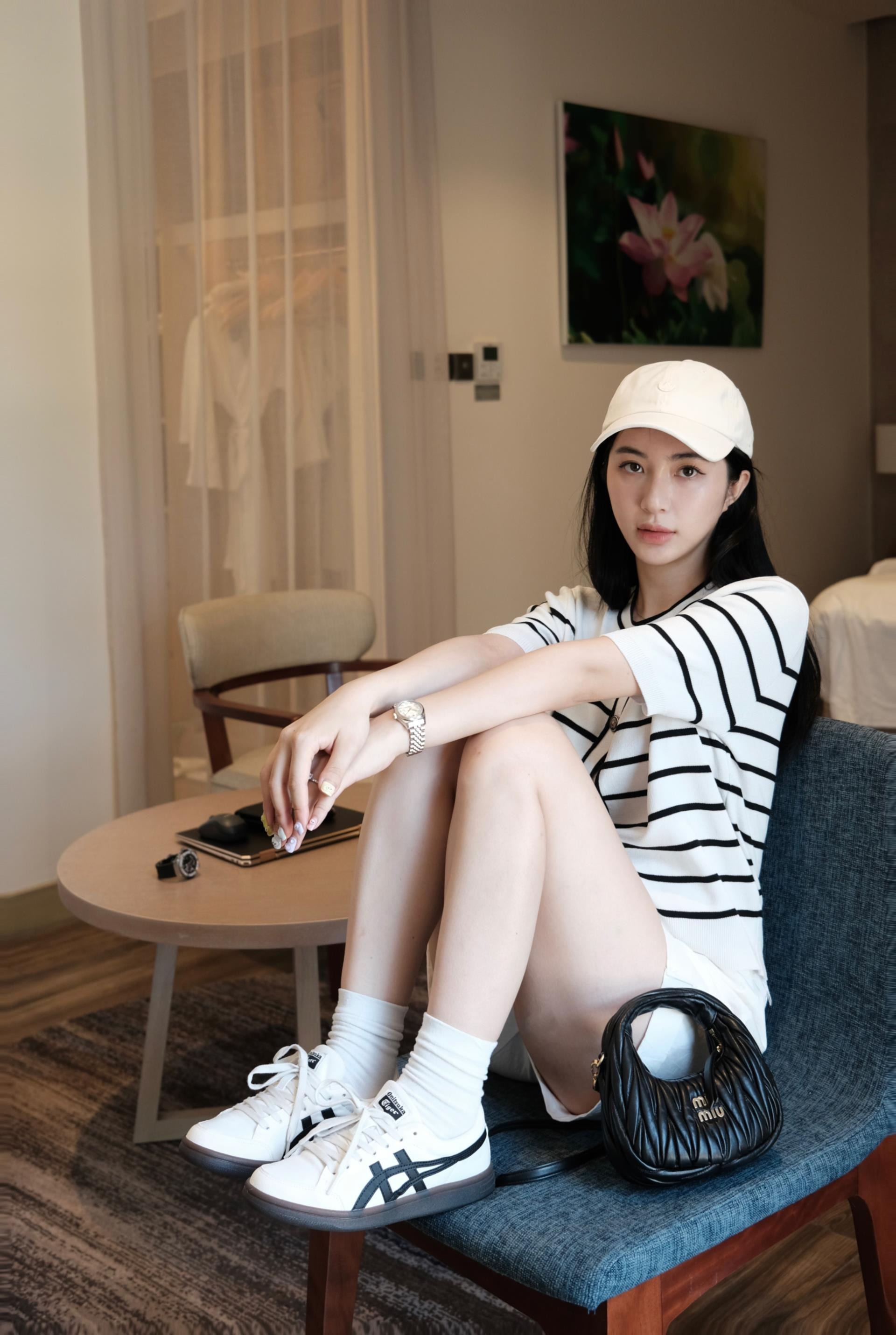 710 -  Giày Onitsuka Tiger Advanti Cream White Black - 1183B799 101 [HÀNG CHÍNH HÃNG]