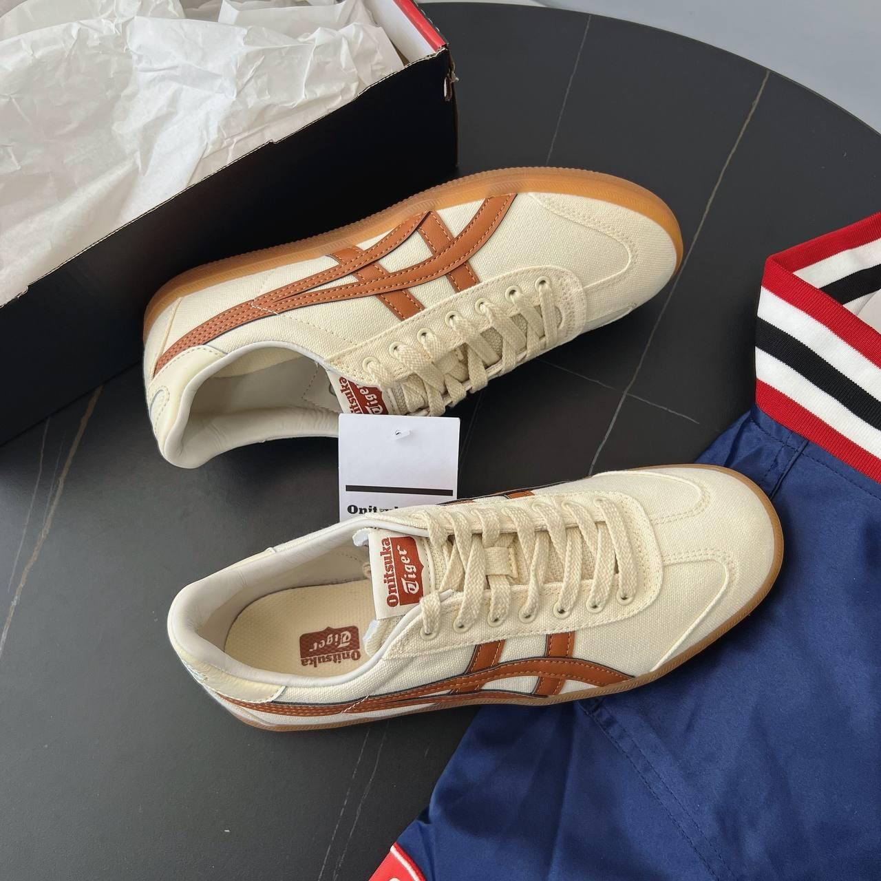 2008 - Giày Onitsuka Tiger Tokuten Cream Orange 1183A862-200 [HÀNG CHÍNH HÃNG]