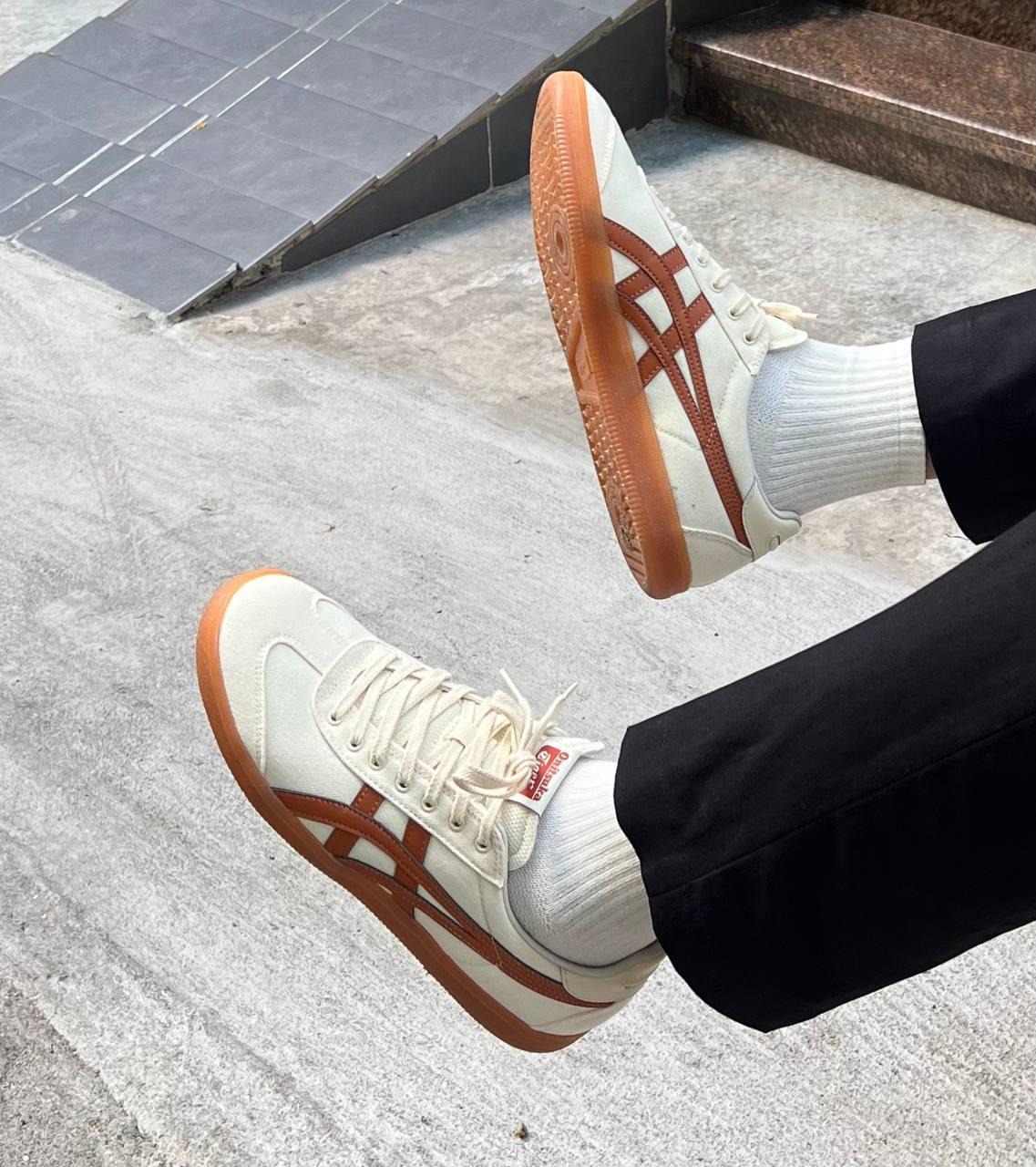 2008 - Giày Onitsuka Tiger Tokuten Cream Orange 1183A862-200 [HÀNG CHÍNH HÃNG]