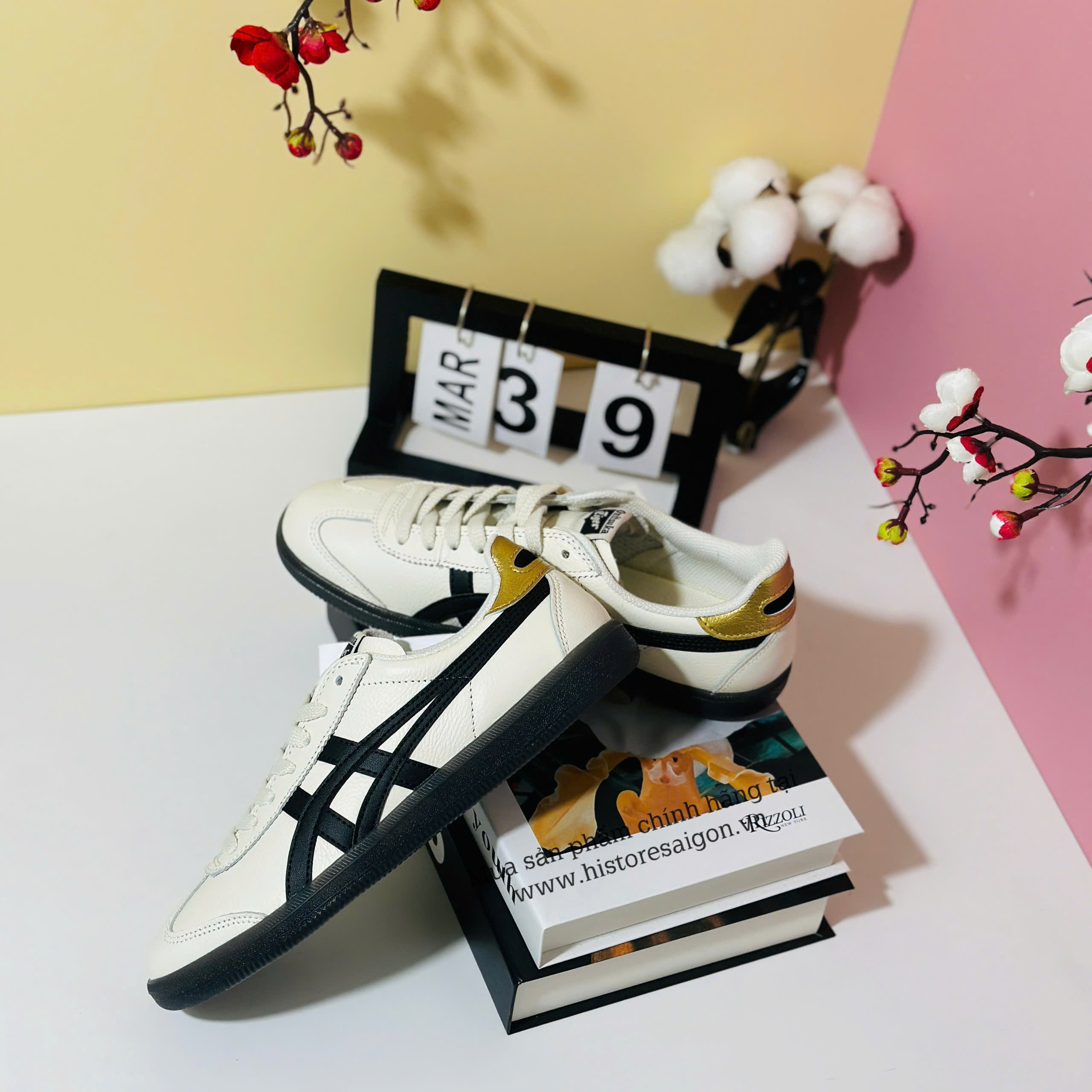 2612 - Giày Onitsuka Tiger Tokuten White Black Gold 1183B938-100 [HÀNG CHÍNH HÃNG]